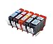 Produktbild Giovanni Shop Sardinien - kompatible Tintenpatronen Canon PGI-550 XL CLI-551 XL, iP7250 iP8750 MG5450 MG5550 MG5650 MG5655 MG6350 MG6450 MG6650 MG7150 MG7550 MX725 MX925 iX6850, Hohe Kapazität 5 schwarz