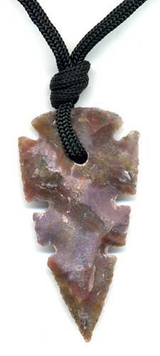 Collar piedra de luz o (Flint Silex), diseño de flecha