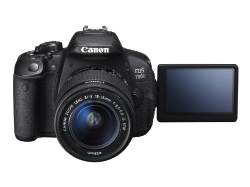 Canon EOS 700D Digital SLR Camera (EF-S 18-55 mm f/3.5-5.6 IS STM Lens, 18 MP, CMOS Sensor, 3 inch LCD)