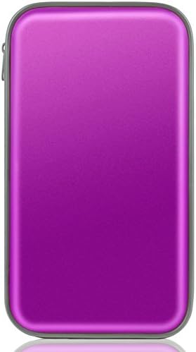 CD Wallet Bag, Tinksky 80 Disc Storage Hard Plastic CD Storage Holder (Purple)