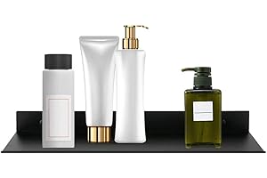 Enjoygoeu 1 Mensola Bagno da Parete di Alluminio Multifunzione,Può Essere Utilizzato in Bagno,Soggiorno,Studio,Cucina,con Finitura Cromata e Ripiano Dimensioni a Scelta (40 cm)