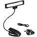 Price comparison product image Music Stand Light Clip On Rechargeable, PEMOTech 10 LEDs Rechargeable Desk Lamp Bed Lights, Clip Light with Flexible Neck, Eye-Protect Light & Rechargeable LED Lamps(AC Adaptor & USB Cable Included)