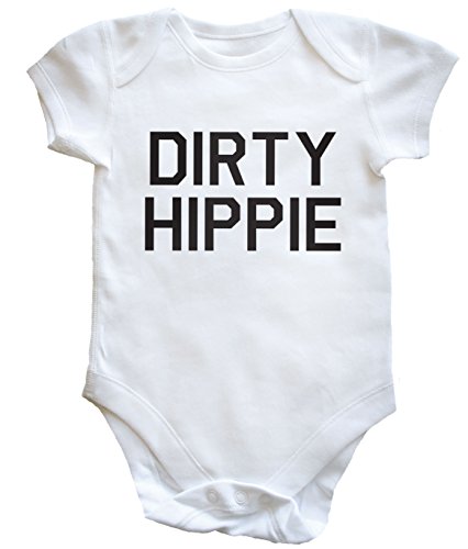 HippoWarehouse DIRTY HIPPIE baby vest boys girls