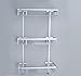 Produktbild Regal, Space Aluminium Badezimmer Shelf Badezimmer Aluminium Platte Drei Schichten Incorporated Wand hängen Dressing Tisch hook up Toiletten 32 * 58 * 14cm