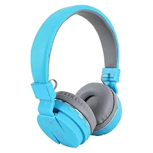 Liberosis Wireless Bluetooth Over the Ear Headphone with Mic (Blue)