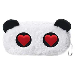 24x7 eMall Emoji Pencil Pouch Soft Toys for Children, Kids Favorite Pencil Box (Panda Heart)