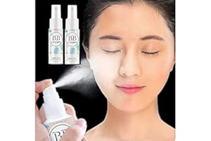 Allbestaye BB Cream Spray Concealer Foundation Wasserfest Whitening Skin Portable Lazy Makeup for Gesicht Körper Hals Bein (01#(2PCS))