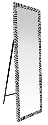 Terminal 9 Standspiegel Aurora, Metall, zebra, 1 x 47,5 x 157,5 cm