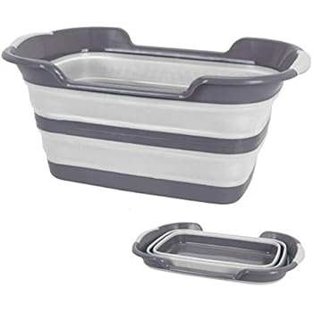 Unbekannt Platzsparer-Wäschewanne, Wäschekorb, Wäschesammler, faltbar