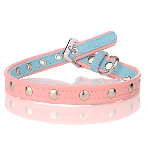 Preisvergleich Produktbild lovpe, Hundehalsband, Rinder Wildleder + Stift Hund Walking Trip [Verstellbare Halsbänder für Hunde]