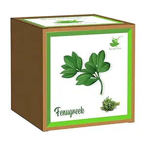 Sow and Grow DIY Easy Gardening Kit of Fenugreek Methi for Home and Garden (Grow it Yourself Kit) Best Kids Ecofriendly Birthday Return Gifts