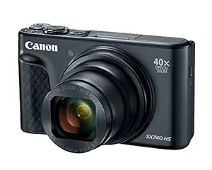 Canon PowerShot SX740 Digital Camera w/40x Optical Zoom and 3 Inch Tilt LCD - 4K Video, Wi-Fi, NFC, Bluetooth Enabled (Black)