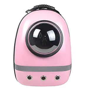 Smarty Pet Carrier Travel Bag Backpack for Small Cats & Dogs (Light Pink,)