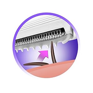Remington Smooth and Silky Cordless Battery Powered Wet and Dry Lady Shaver, Electric Razor with Bikini Trimmer - Image 5