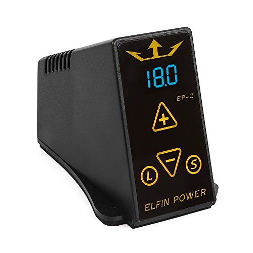 Hommii LCD Digital Pro Tattoo Machine, Tattoo Power Supply Kit , Tattoo Netzteil, Tattoo Zeiger; Tattoo Stromversorgung Gerät Fußpedal + 2Clip Cord