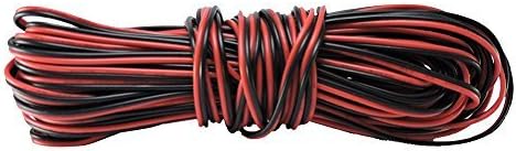 25 ft Cable (7.7 m) 22 Gauge(Awg) 2 Conductor Wire for Single Color (Red and Black) LED Strips, 25 feet - DEMASLED by DEMASLED