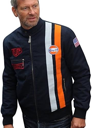 Grandprix Originals Michael Delaney Blouson Indigo Jacket Interchangeable Flag Patch XXL