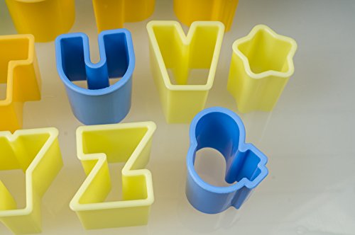 28 tlg. AUSSTECHER SET Buchstaben Zahlen ALPHABET Fondant Marzipan TORTENDEKO - 3