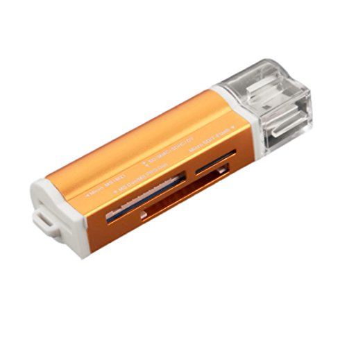 USB 2.0 alle in 1 Multi Speicherkartenleser Stick für SDHC MMC TF zufällige Farbe