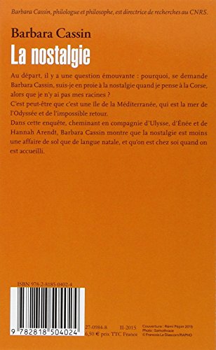 Livres Couvertures de La nostalgie: Quand donc est-on chez soi ?