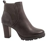  Elara Ankle Boots  Trendige Damen Stiefeletten  Blockabsatz Plateau  Chunkyrayan 949-GA-Grau-41