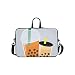 Produktbild Nette Boba Grüntee-getränk Muster Aktentasche Laptoptasche Messenger Schulter Arbeitstasche Crossbody Handtasche Für Geschäftsreisen