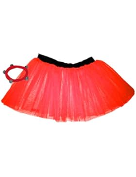 A-Express Mädchen Kinder Neon Tütü Rock Tüll Tüllrock Verkleidung Party Unterrock TutuRock Shamballa
