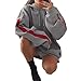 Produktbild Sannysis Hoodie Damen Bauchfrei Kleidung Mode Lose Patchwork Hoodies Pullover Mantel Hoody Sweatshirt