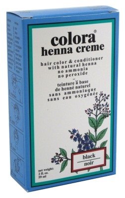 Colora Henna Creme Hair Color Black 2oz (3 Pack)