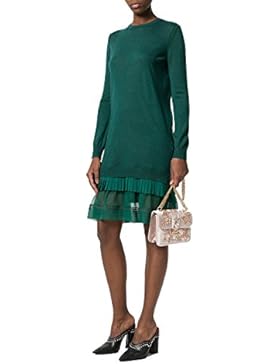 Emanuela Caruso Damen AB03EPARIGI Rosa Samt Schultertasche