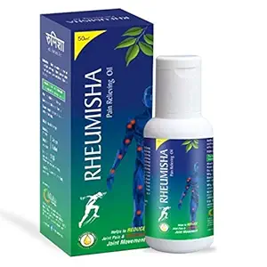 RHEUMISHA Ayurvedic Pain Relief Oil for Joint Pain, Muscular Pain, Rheumatoid Arthritis, Osteoarthriti 50 ml -Pack of 2