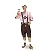 Produktbild Trachten Lederhose mit Trachtenhemd, 2 tlg. Kostüm für Oktoberfest u Karneval - 50/52