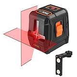 【Súper Resistente y Seguro】- Tiempo de trabajo continuo es de 8 horas (todos los láseres son activados); De IP54 resistente al agua, polvo y choques con el material de goma TPE para garantizar un buen trabajo en condiciones de trabajo duras.