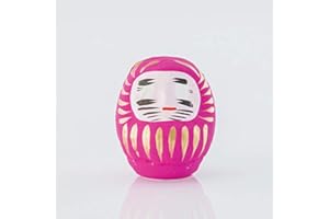 YOSHIDA DARUMA Daruma, Amulette Japonaise en Papier mâché, 6 cm Taille 0.3 (Rose)