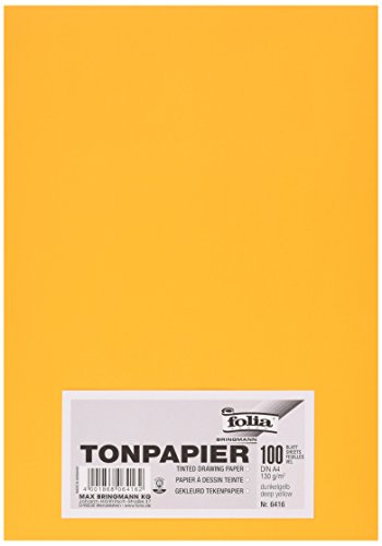 Bringmann - Papel A4 coloreado, 100 hojas, Amarillo (Yellow)