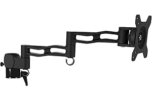 ‎DURONIC Duronic DML5 BK Ramię do uchwytów monitora serii DM35 | VESA 75 lub VESA 100 | wieszak | ramię | regulacja monitora | do uchwytów | aluminium