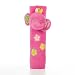 Seat Belt Comfort Pads And Car Clip On Travel Buddy With Sound (Pink Elephant)