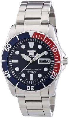 Seiko - SNZF15K1 - 5 Sports - Montre Homme - Automatique Analogique - Cadran Bleu - Bracelet Acier Gris