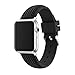 Produktbild x-super iWatch Band 38 mm Reifenprofil Sport Silikon Apple Armbanduhr Gummi Riemen für Nike +, Serie 2, Serie 1, Sport, Edition, schwarz