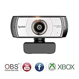 【Lente gran angular mejorada】 120°Gran angular le permite ver a todos en la videoconferencia. Los micrófonos duales de cancelación de ruido incorporados, audio estéreo superior, permiten una grabación de sonido nítida y natural a menos de tres metros. Ideal para seminarios y videoconferencias.