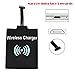 Produktbild 1/2pcs Universal Qi Wireless Ladegerät Empfänger sunnymi Für Micro-USB-Handy, Karten-Ladegerät-Modul-Matte, Wireless-Ladeempfänger (Schwarz, 1pcs)