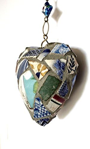 Unique Antique Mosaic Heart Decoration
