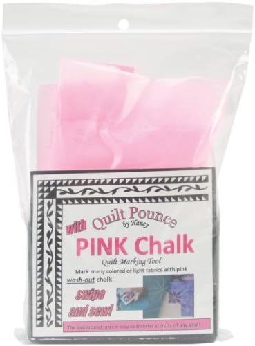 Hancy 30329 Quilt Pounce Pad with Chalk Powder, 4-Ounce, Pink by Hancy
