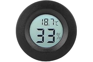 Mini Digital Hygrometer Termometer för Reptilterrarium, Växthus och Inkubator - Fuktighetsmätare med LED-display, Exakt Tempe