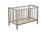 Combelle Lit d'enfant avec roulettes 60x120 Laque Gris Clair