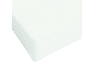 IL DOLCE STILE DELLA TUA CASA lenzuolo 100% cotone sotto con angoli elasticizzati matrimoniale o singolo tinta unita (matrimoniale, bianco)