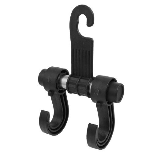Sonline Auto Auto-Einkaufstasche Halter Schwarz Kunststoffhaken Aufhaenger - 2