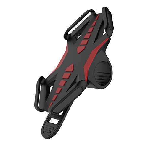 Fahrrad Handyhalter, GVDV universal Silikon Bike Fahrrad Handyhalterung Motorradhalter Fahrradlenker, Drehbar, Handy-Halterung fÃ¼r iPhone/Samsung/Blackberry/HTC/GPS