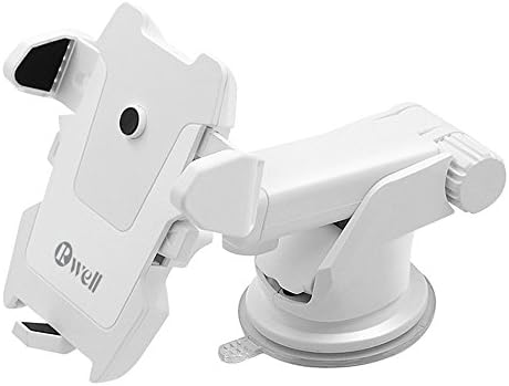 Cell Phone Car Holder,Rowell 360 Rotating Universal Windshield Dashboard Car Mobile Phone Mount Cradle (Adjustable Distance) for iPhone 7/7 Plus,iPhone 6, Samsung Galaxy S8