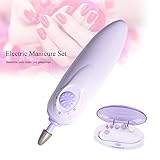 Bulletsky 5 in 1 Electric Manicure Set Portable Nail Beauty Set with Polisher Art File Drill and Buffer